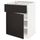 Напольный шкаф с ящиком/дверью, белый/Кунгсбакка антрацит 60x60 см IKEA МЕТОД / ФОРВАРА 592.197.37