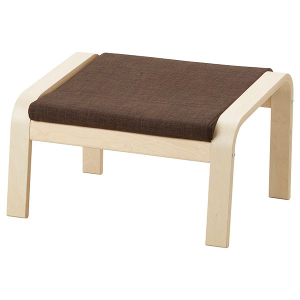 Подушка-сиденье на табурет для ног, Шифтебу коричневый IKEA POÄNG ПОЭНГ 004.388.07 - фото 2
