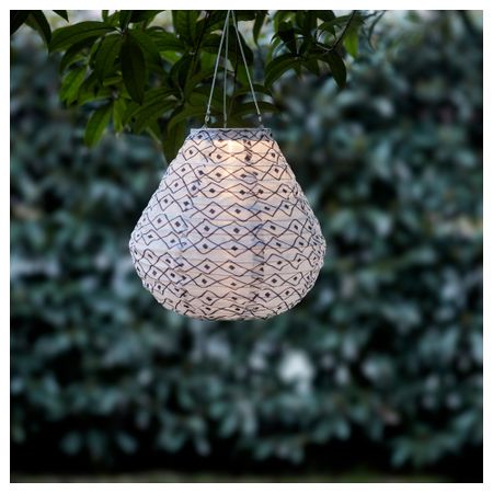 Подвесная светодиодная лампа СОЛВИДЕН, черный/белый (30 см)