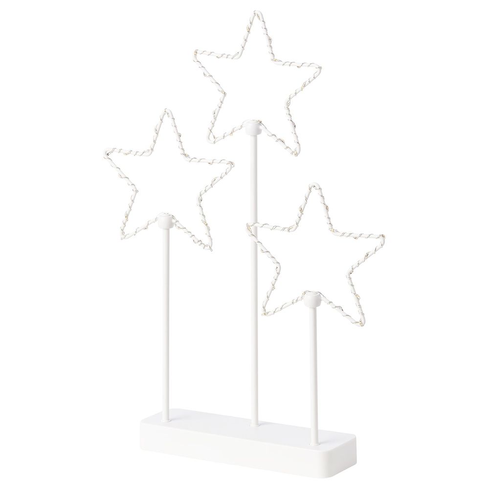 Светодиодное настольное украшение, с батарейным питанием/звезда 3 IKEA STRÅLA СТРОЛА 505.025.27 - фото 1