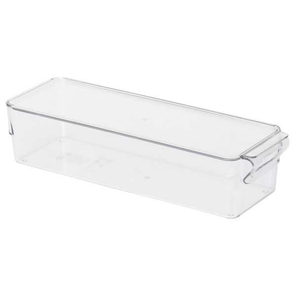 KLIPPKAKTUS Контейнер для холодильника - прозрачный 32x10x8 см - фото 1