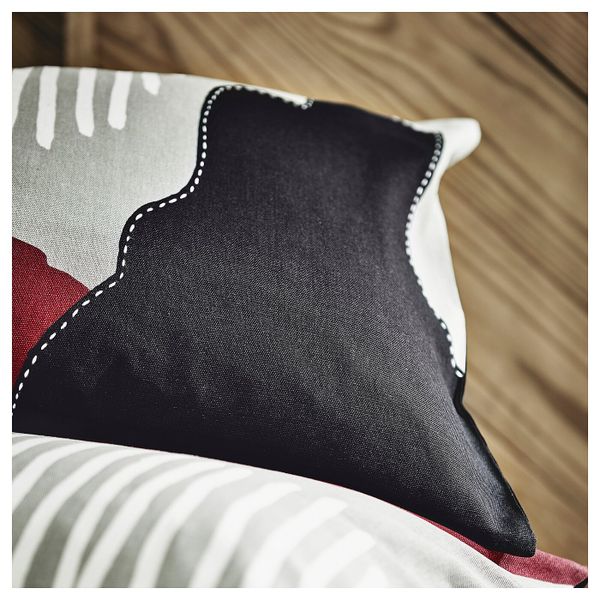 Чехол на подушку, ручная работа разноцветный 40x65 см IKEA ХАНТВЕРК 904.499.48 - схема-чертеж с размерами