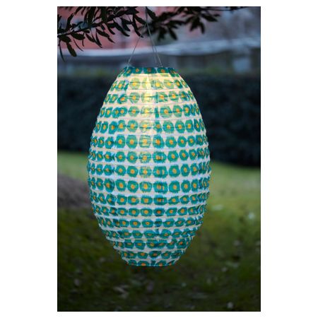 Подвесная светодиодная лампа СОЛВИДЕН, зеленый/белый (45 см)