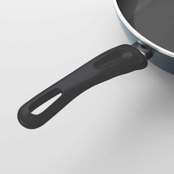 Сотейник c крышкой, серый 26 см IKEA ШЭНКА 403.731.54 - схема-чертеж с размерами