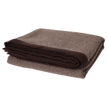 Плед ХЕНРИКА, светло-коричневый (120x180 см)