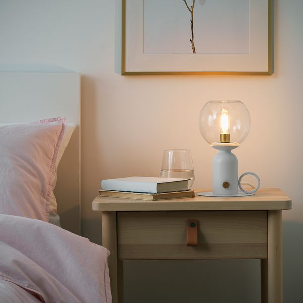 Лампа настольная, белый, 24 см IKEA ÅSKMULLER 205.093.42 - фото 6