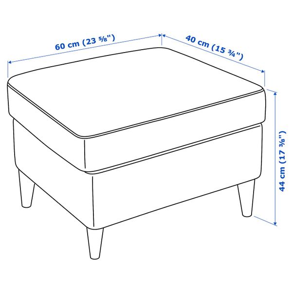 IKEA, дополнительный ракурс - схема-чертеж с размерами