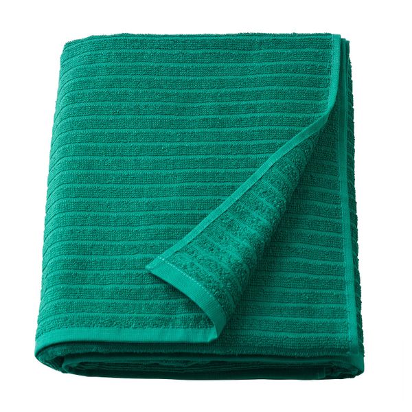 Простыня банная, темно-зеленый 100x150 см IKEA VÅGSJÖN ВОГШЁН 904.394.16 - фото 1