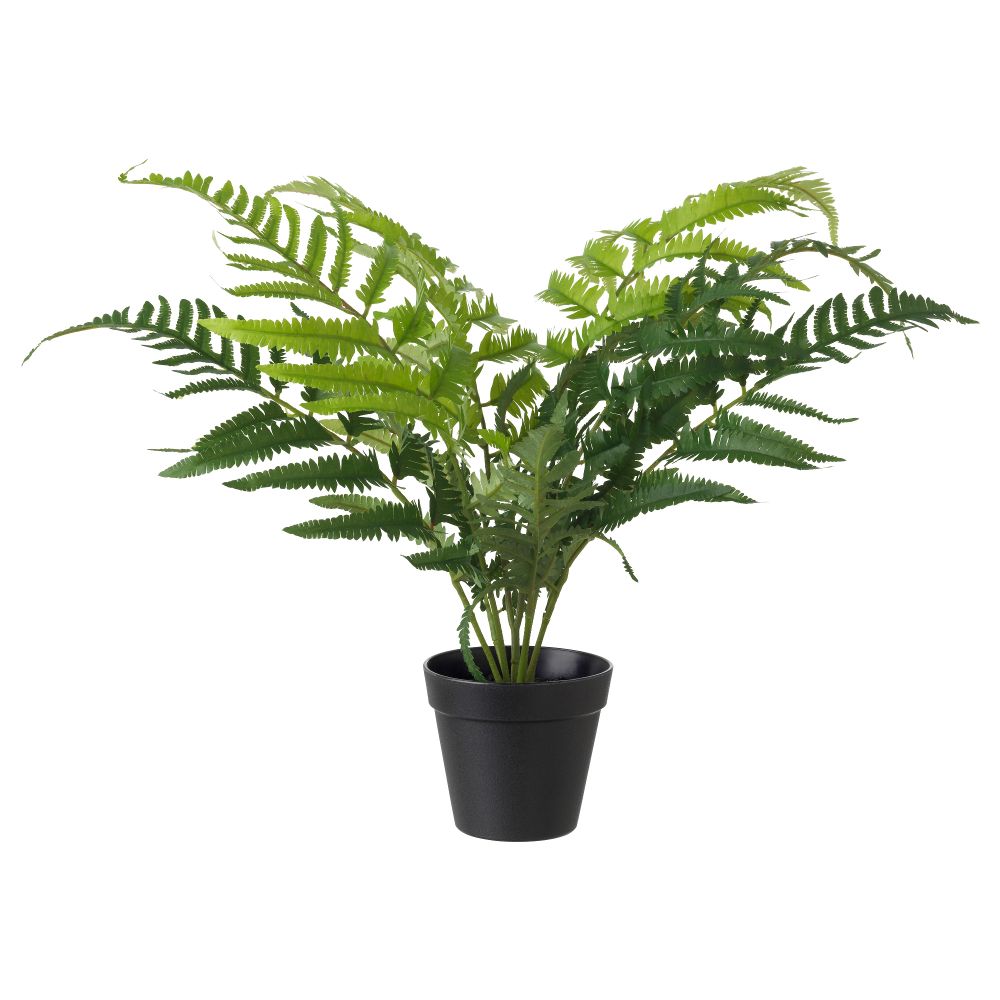 Искусственное растение в горшке ФЕЙКА, папоротник (12 см) - схема-чертеж с размерами