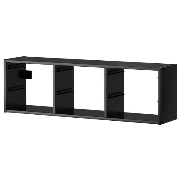 Настенный модуль для хранения ТРУФАСТ, черный (99x21x30 см) - схема-чертеж с размерами