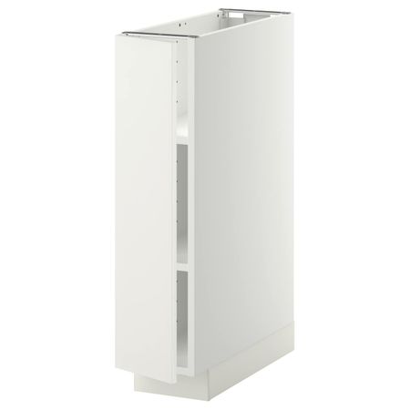 Напольный шкаф с полками, белый/Хэггеби белый 20x60 см IKEA METOD МЕТОД 992.261.23