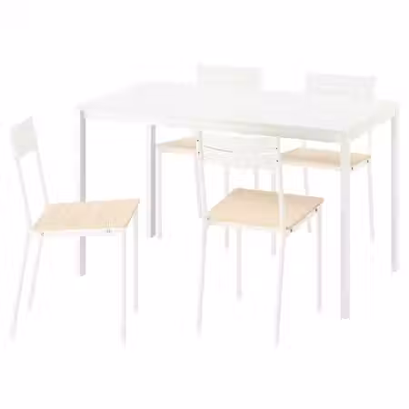 VIHALS / BUSLÄTT БУСЛЭТТ Стол и 4 стула