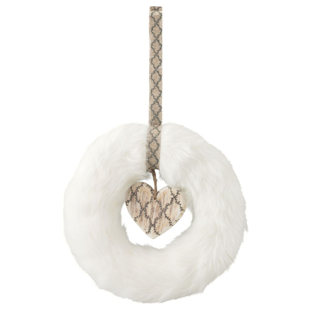 Венок ВИНТЕР 2015, белый (23 см) - схема-чертеж с размерами