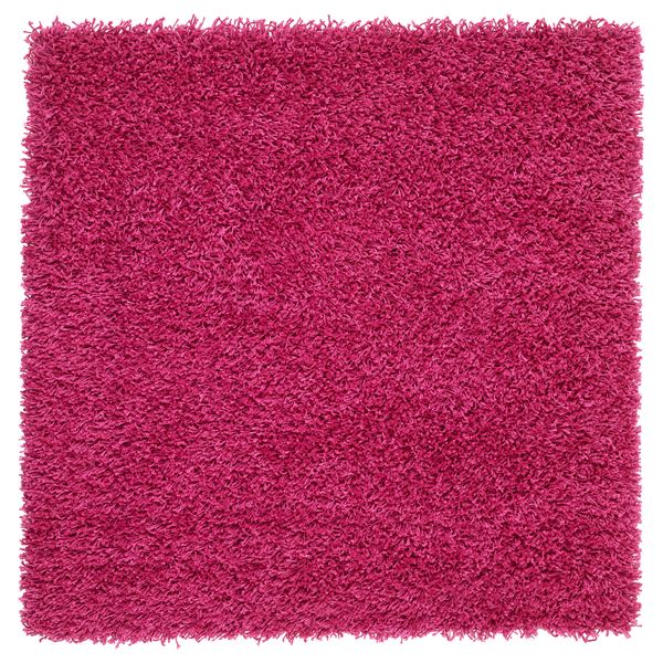 Ковер, длинный ворс ХАМПЭН, ярко-розовый (80x80 см) - фото 1
