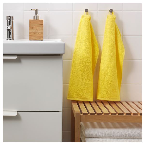 Полотенце ГЭРЕН, ярко-желтый (30x50 см) - фото 3