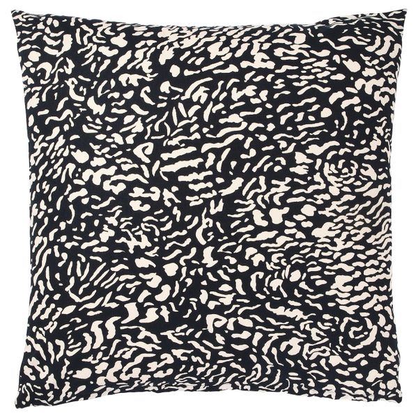 Чехол на подушку, черный/неокрашенный 50x50 см IKEA ГРИМХИЛД 804.650.62 - фото 1