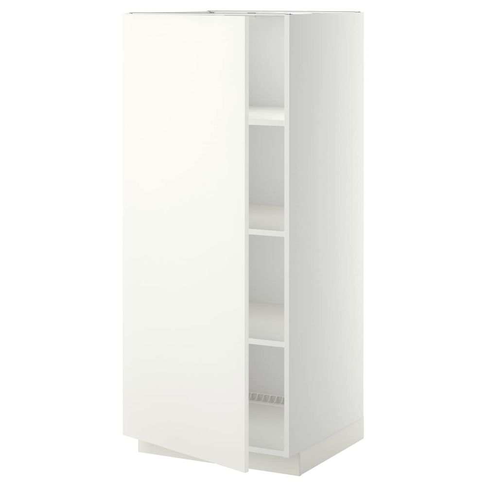 Высокий шкаф с полками, белый/Хэггеби белый 60x60x140 см IKEA METOD МЕТОД 592.262.76 - фото 1