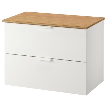Шкаф для раковины с 2 ящиками, 82x49x60 cm IKEA TOLKEN ТОЛКЕН, GODMORGON ГОДМОРГОН 992.954.80