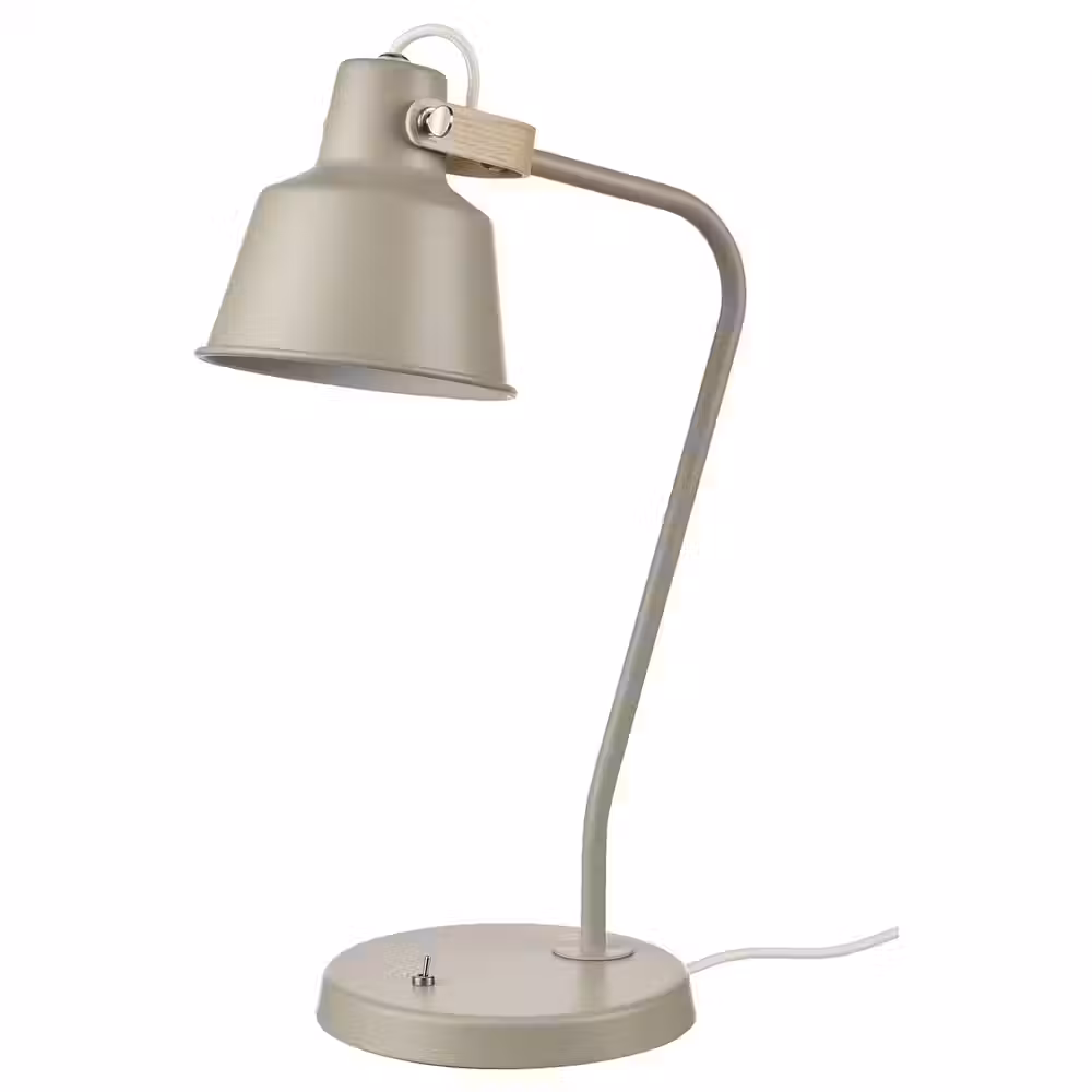 SJÖMAKT ШЁМАКТ Настольная лампа - бежевый/ясень - фото 1