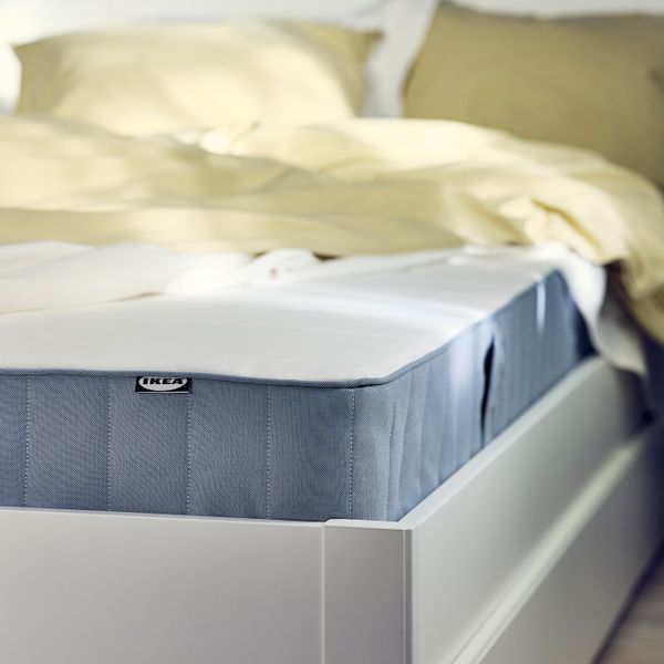 Пружинный матрас, очень жесткий/голубой 160x200 см IKEA VESTMARKA ВЕСТМАРКА 605.154.78 - фото 5