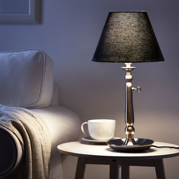 Абажур, серый, 27 см IKEA ОЛЬСТА 503.606.55 - фото 3