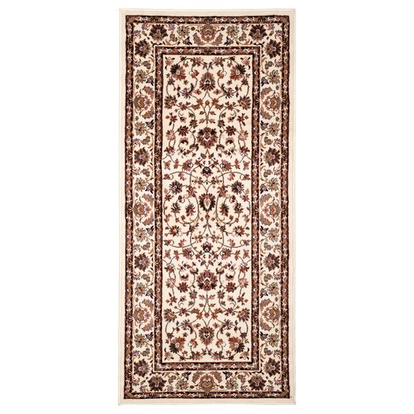 Ковер, короткий ворс ВАЛЛОБИ, бежевый, красный (80x180 см) - фото 1