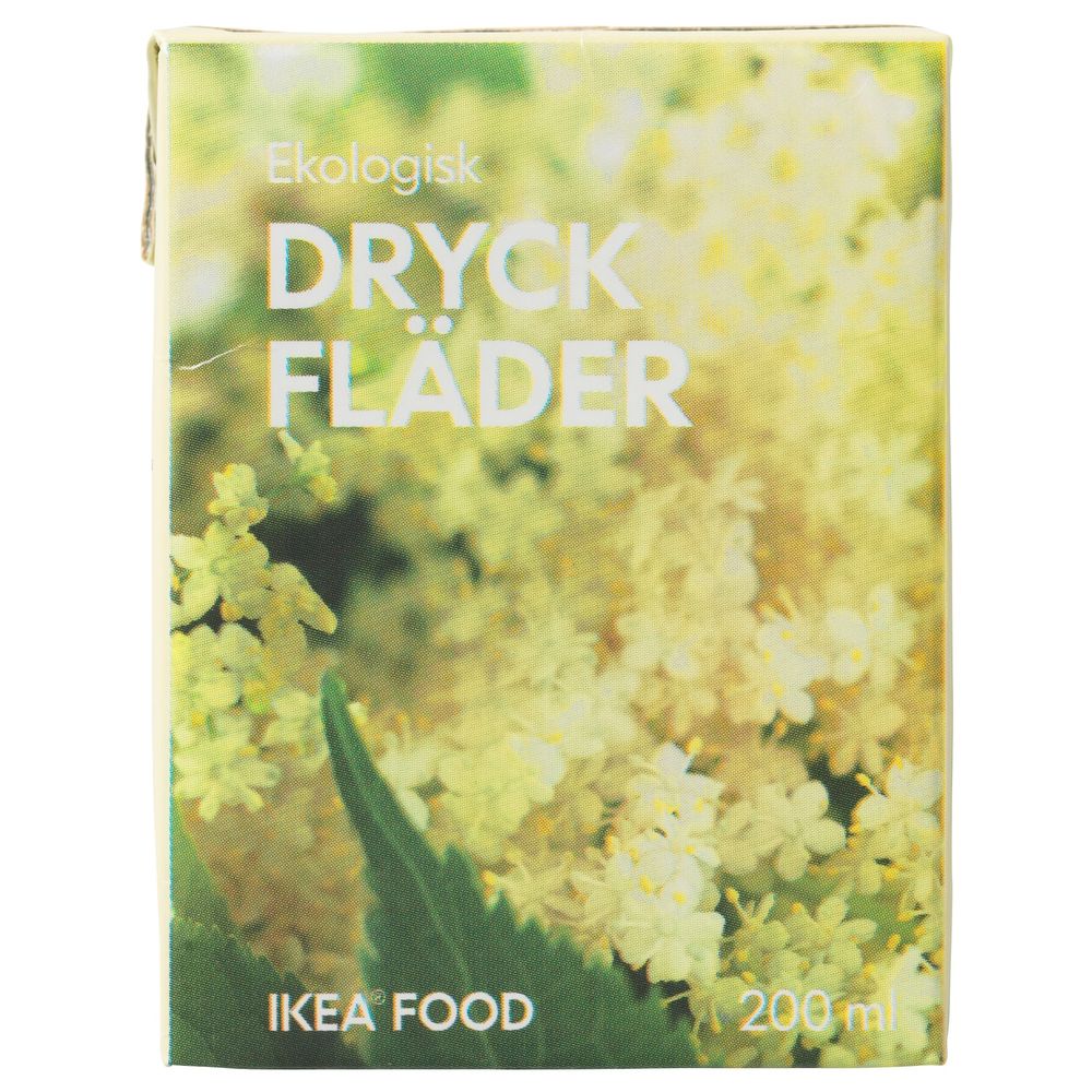 Напиток из цветов бузины, . 200 мл IKEA DRYCK FLÄDER 201.497.74 - схема-чертеж с размерами