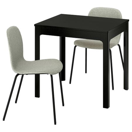 Стол и 2 стула IKEA KARLPETTER, EKEDALEN ЛЕН ЭКЕДАЛЕН 395.713.86