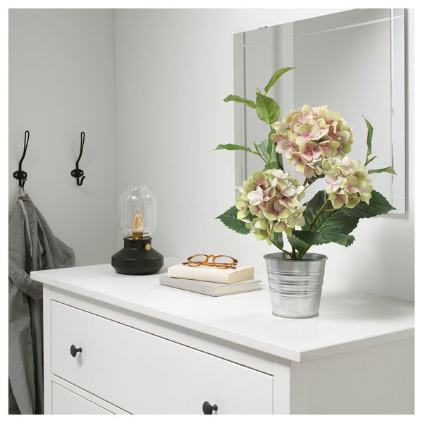 Искусственное растение в горшке ФЕЙКА, д/дома/улицы, Гидрангея зеленый (12 см) - фото 2