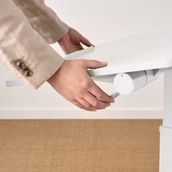 MITTZON МИТТЗОН Стол для ноутбука, на колесиках - белый 66x50 см - фото 7