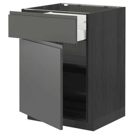 Напольный шкаф с ящиком, дверцей, 60x60 cm IKEA METOD МЕТОД, MAXIMERA МАКСИМЕРА 094.564.58