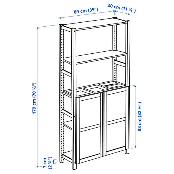 IKEA, дополнительный ракурс - схема-чертеж с размерами