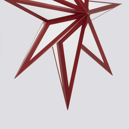 Абажур, красный, белый 70 см IKEA STRÅLA СТРОЛА 304.782.41