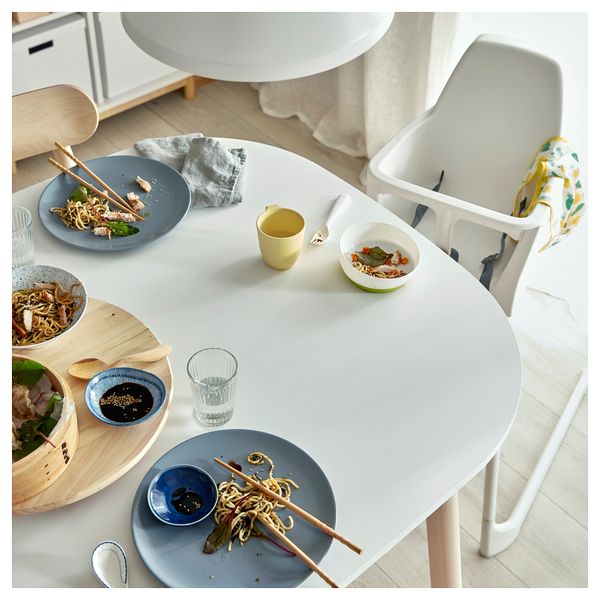 Стол обеденный, белый, 160x95 см IKEA VEDBO ВЕДБУ 104.174.56 - фото 6