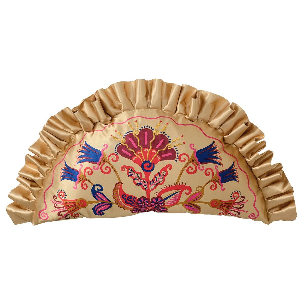 Подушка, цветочный орнамент бежевый 58x31 см IKEA KARISMATISK КАРИСМАТИСК 904.991.46 - фото 1