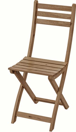 Садовый стул, складной светло-коричневая морилка IKEA ASKSTOCKHOLM СТОКГОЛЬМMEN АСКХОЛЬМЕН 502.400.31