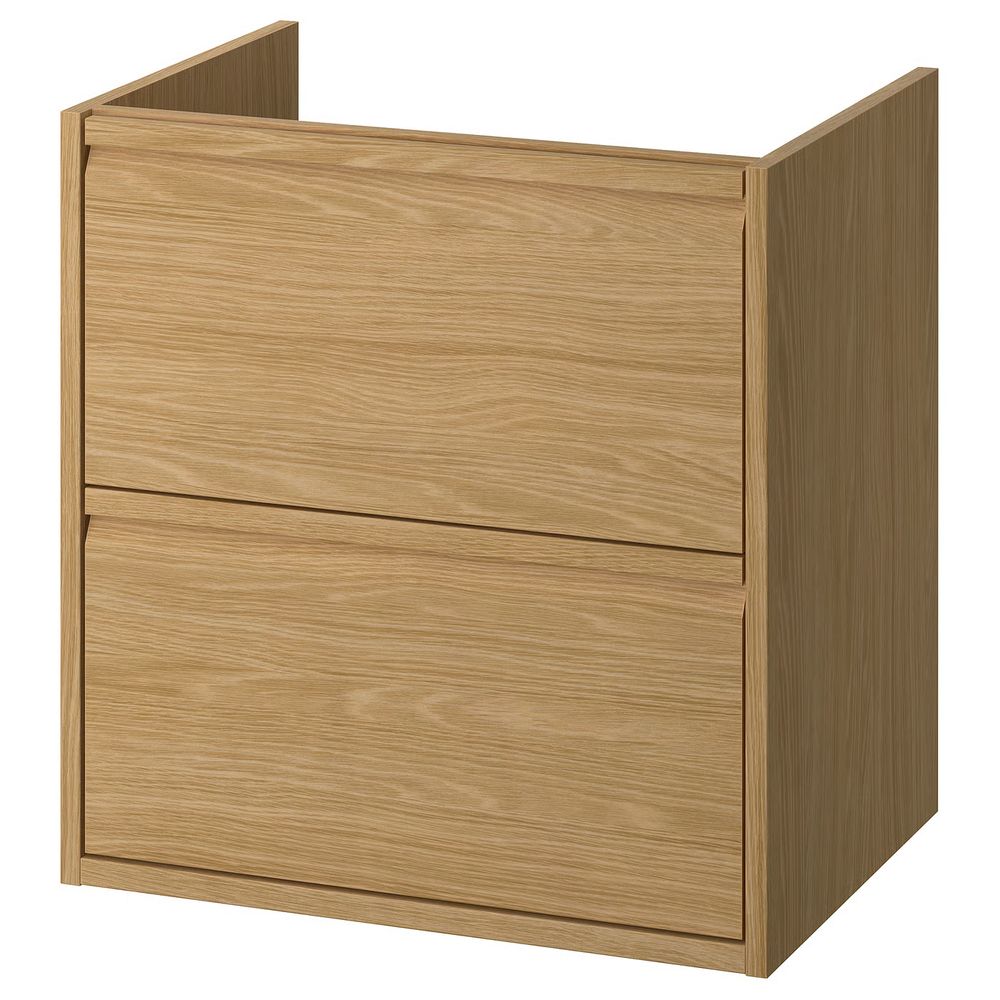 ÄNGSJÖN Шкаф для раковины с ящиками - под дуб 60x48x63 см - фото 1
