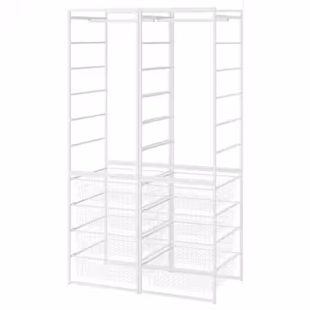 JONAXEL Гардероб, комбинация - белый 99x51x173 см
