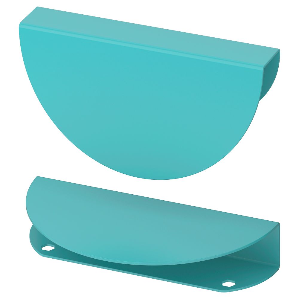 Ручка, 130 мм, бирюзовый, полукруг IKEA BEGRIPA БЕГРИПА 305.400.78 - фото 1