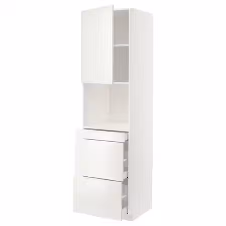METOD / MAXIMERA Высокий шкаф д/СВЧ/дверца/3ящика