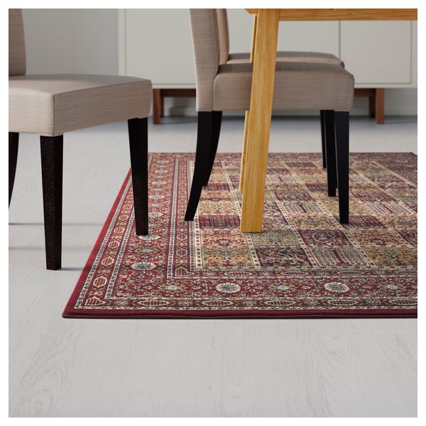 Ковер, короткий ворс ВАЛЬБИ РУТА, разноцветный - схема-чертеж с размерами