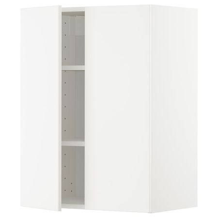 Навесной шкаф с полками/2дверцы, белый/Веддинге белый 60x80 см IKEA METOD МЕТОД 292.876.57