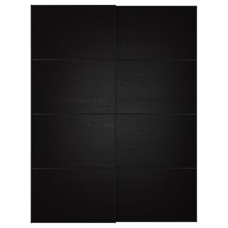 Пара раздвижных дверей ИЛЬСЕНГ, черно-коричневый черно-коричневый