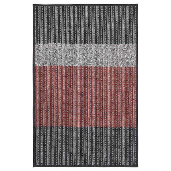 Придверный коврик ЛЮНДЕРУП, серый, красный (60x90 см) - фото 1