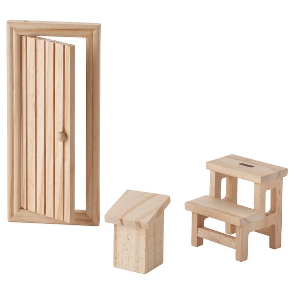 Набор декоративный, 3 предм., дверь эльфа сосна IKEA VINTER 2021 ВИНТЕР 2021 505.018.20 - фото 1