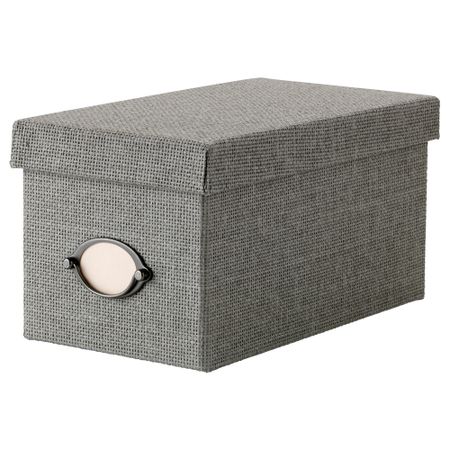 Коробка с крышкой КВАРНВИК, серый