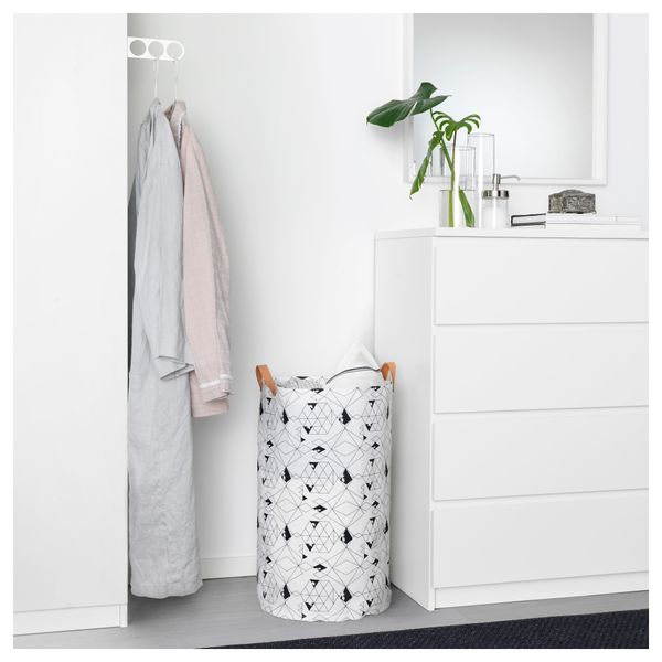 Мешок для белья ПЛУМСА, белый, черный (60 л) - фото 3