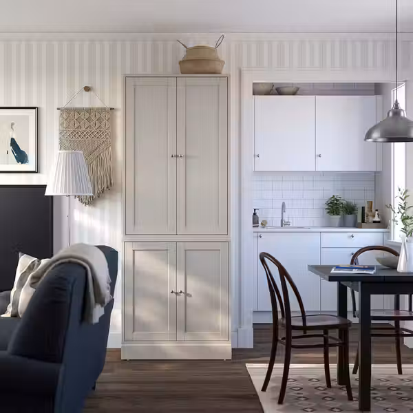 HAVSTA Шкаф - серо-бежевый 81x35x123 см - фото 2