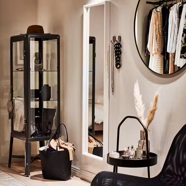 LINDBYN Зеркало - чёрный 80 см - фото 4