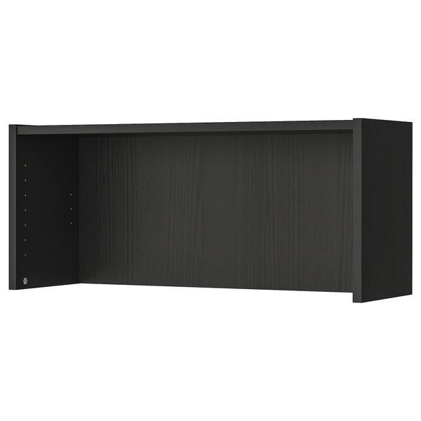 Верхняя полка, 80x28x35 см, черно-коричневый IKEA BILLY БИЛЛИ 702.638.56 - фото 1